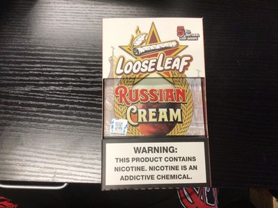 LOOSE LEAF - RUSSIAN CREAM -5PK LEAF WRAPS