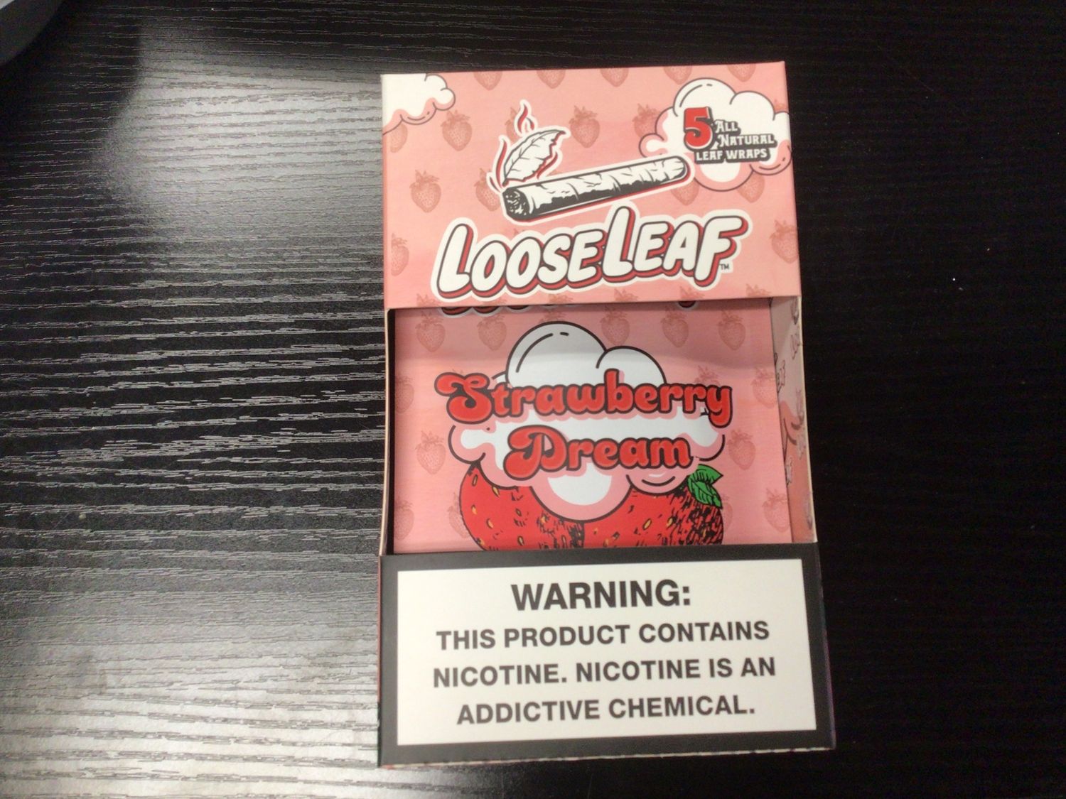 LOOSE LEAF - STRAWBERRY DREAN -5PK LEAF WRAPS