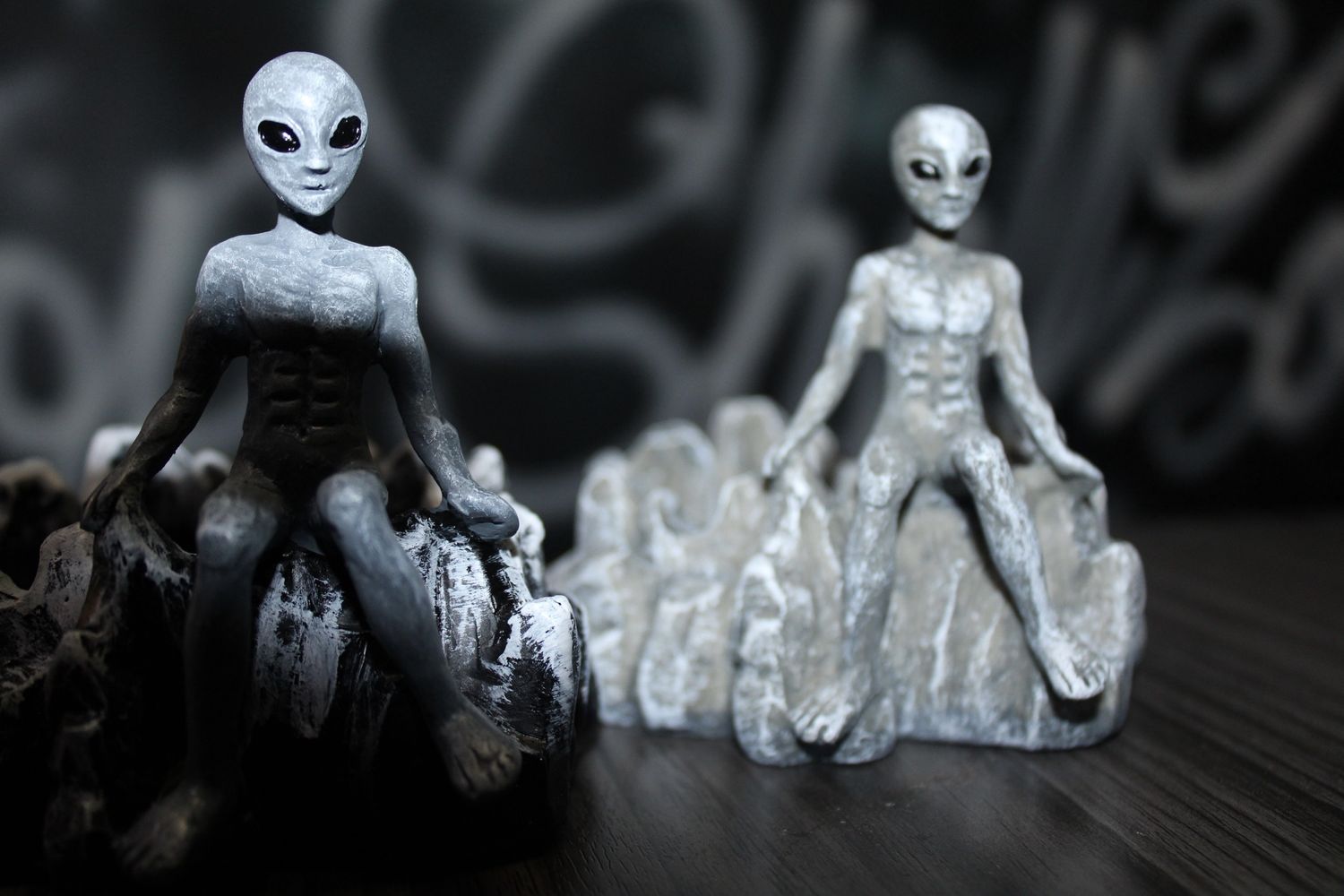 Handcrafted Alien Resin Ashtray
