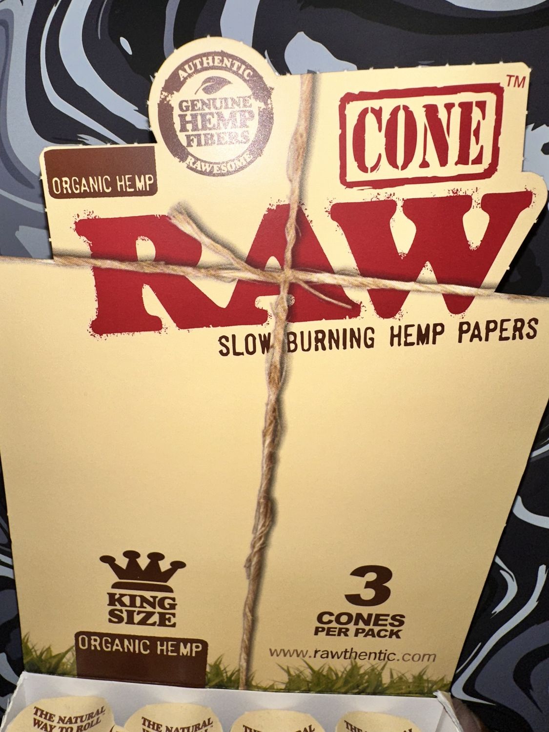 RAW CONE KING SIZE ORGANIC  3PACK