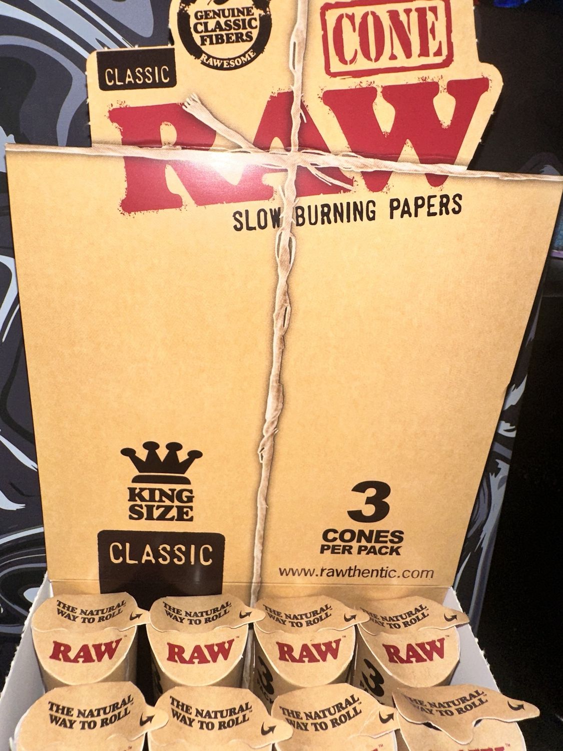 RAW CONE KING SIZE CLASSIC 3 PACK