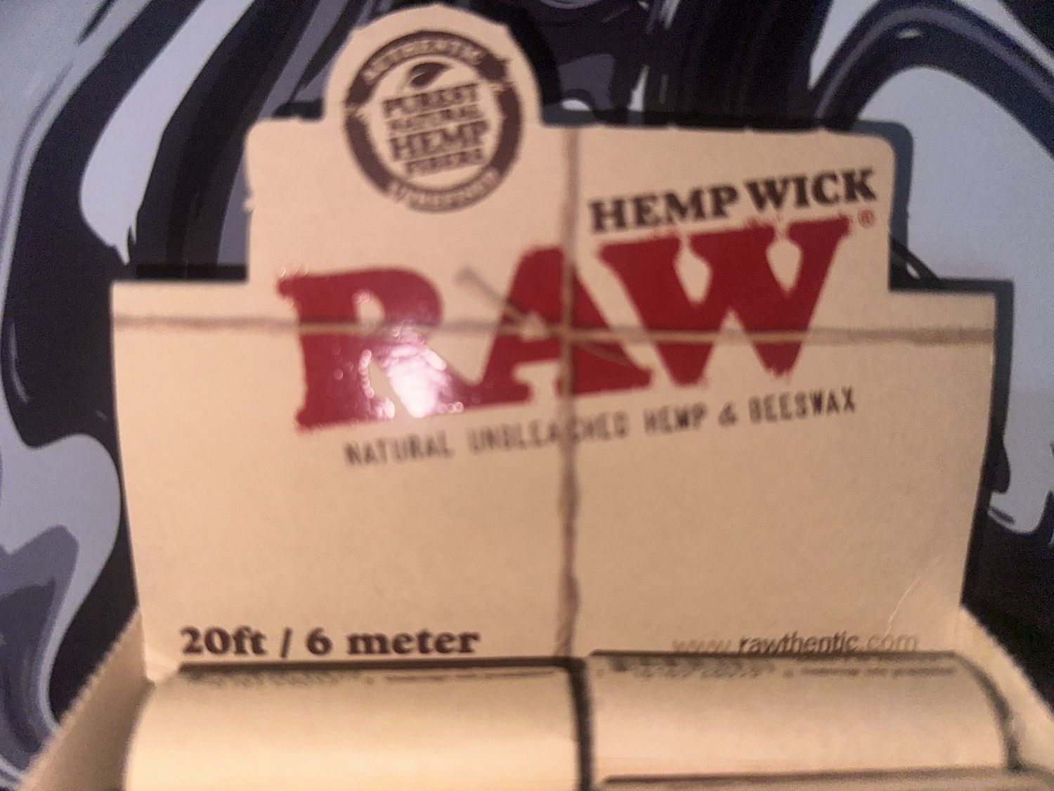 RAW HEMP WICK 20FT/6METER