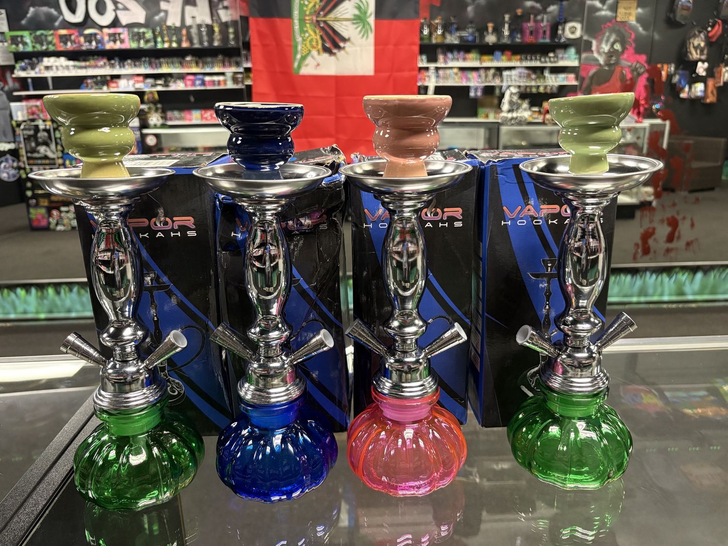 Vapor Tall Pumpkin Two Hoses Hookah