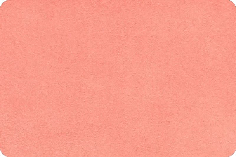 Minky, Coral Extra Wide Solid Cuddle3 90&quot; (by the inch)