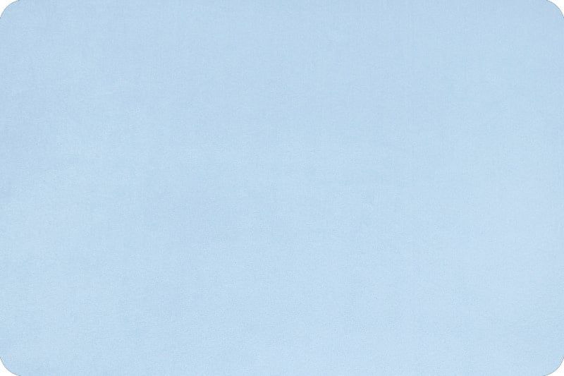 Minky, Baby Blue Extra Wide Solid Cuddle3 90&quot; (by the inch)