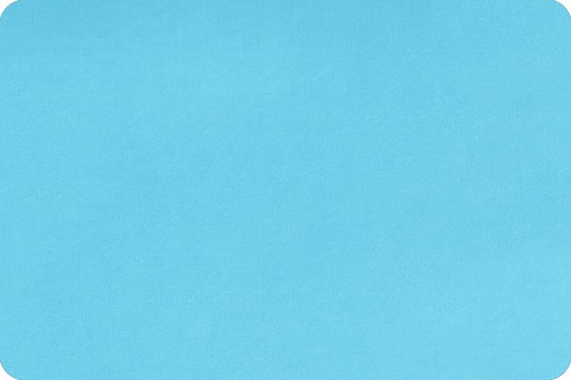 Minky, Turquoise Extra Wide Solid Cuddle3 90&quot; (by the inch)