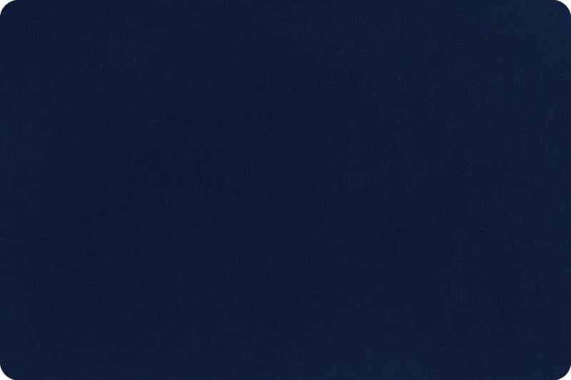 Minky, Navy Extra Wide Solid Cuddle3 90&quot; (by the inch)