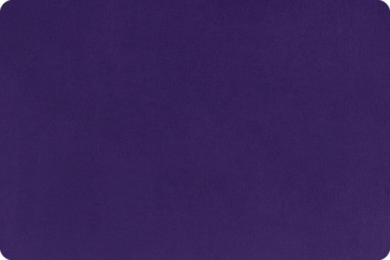 Minky, Eggplant Extra Wide Solid Cuddle3 90&quot; (by the inch)