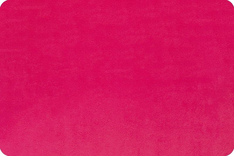 Minky, Fuchsia Extra Wide Solid Cuddle3 90&quot; (by the inch)