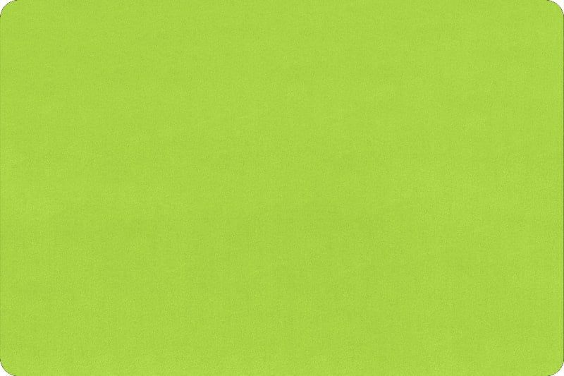 Minky, Dark Lime Extra Wide Solid Cuddle3 90&quot; (by the inch)