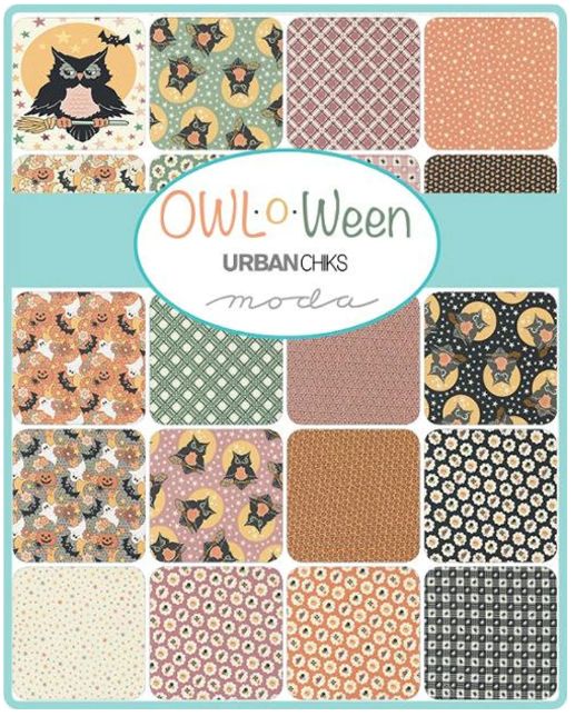 Owl O Ween 9&quot;X22&quot; Fabric Fat 8 Bundle