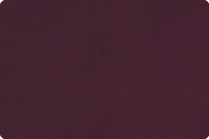 Minky, Plumwine Extra Wide Solid Cuddle3 90&quot; (by the inch)