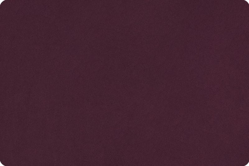 Minky, Plumwine Extra Wide Solid Cuddle3 90&quot; (by the inch)