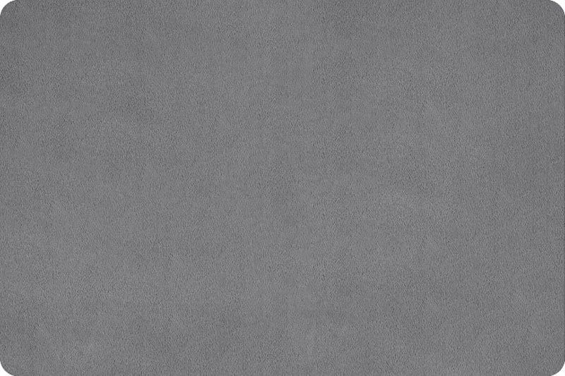Minky, Graphite Extra Wide Solid Cuddle3 90&quot; (by the inch)