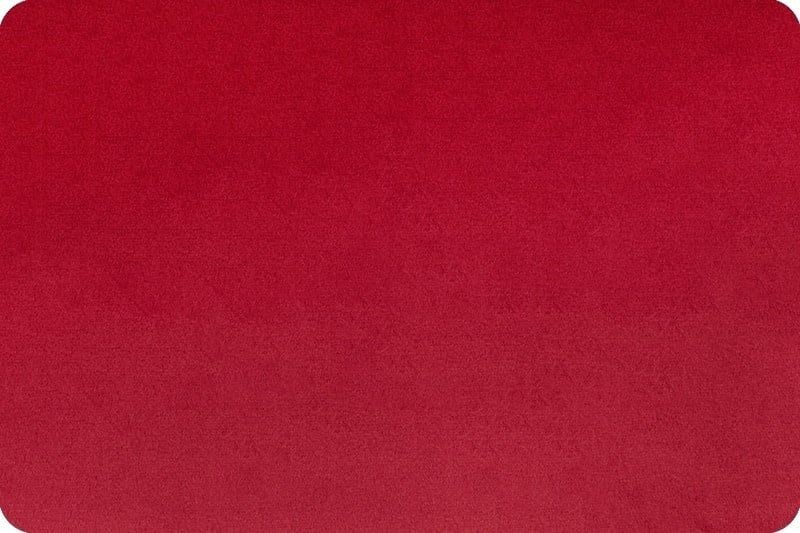 Minky, Crimson Extra Wide Solid Cuddle3 90&quot; (by the inch)