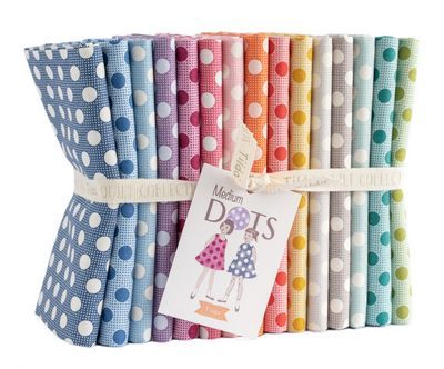 Tilda Medium Dots Fat Quarter Bundle- 15pc