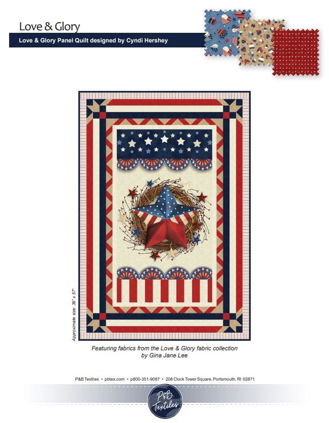 Love and Glory Quilt kit