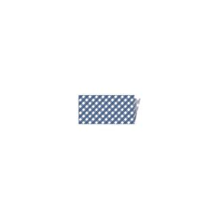 Denim Micro Ginghamm  Single Fold Quilt Binding