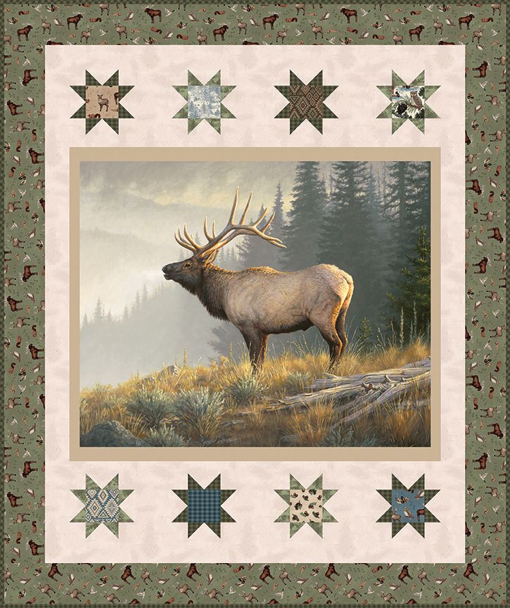 Monarch of the Mountain Panel Quilt Kit - Majestic in Nature II