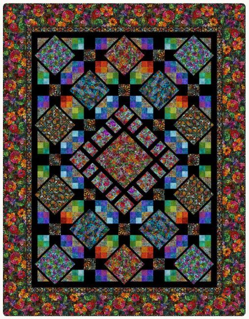 Dear Clara Quilt Kit- Black Colorway