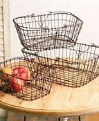 Medium And Small Set Of Matilda Wire Baskets