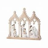 12&quot; Resin Nativity Scene With Arches