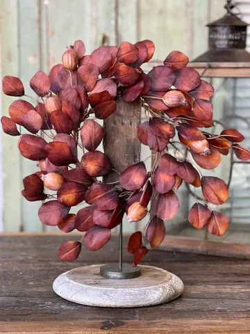 6.5&quot; Foxfire Eucalyptus Candle Ring