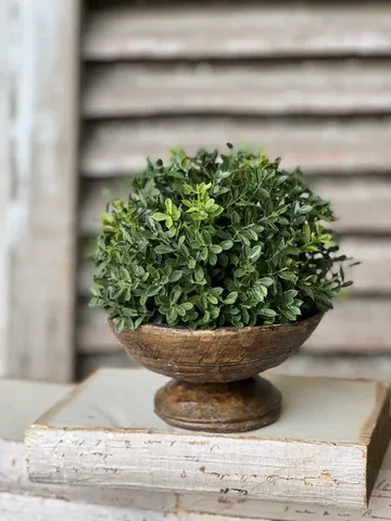 8.5&quot; New England Boxwood Half Sphere