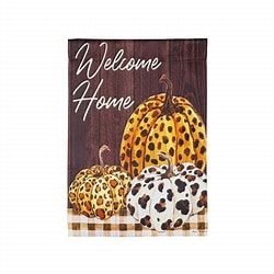 Boho Brown Pumpkins Garden Flag
