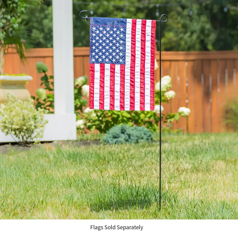 Garden Flag Stand Black