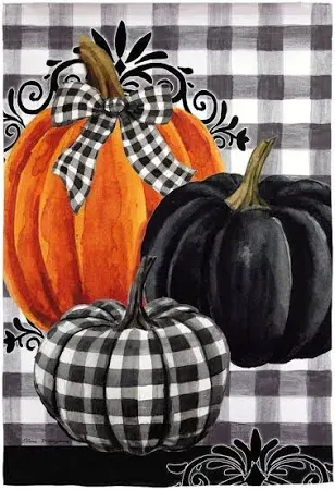 Pumpkin Check House Flag