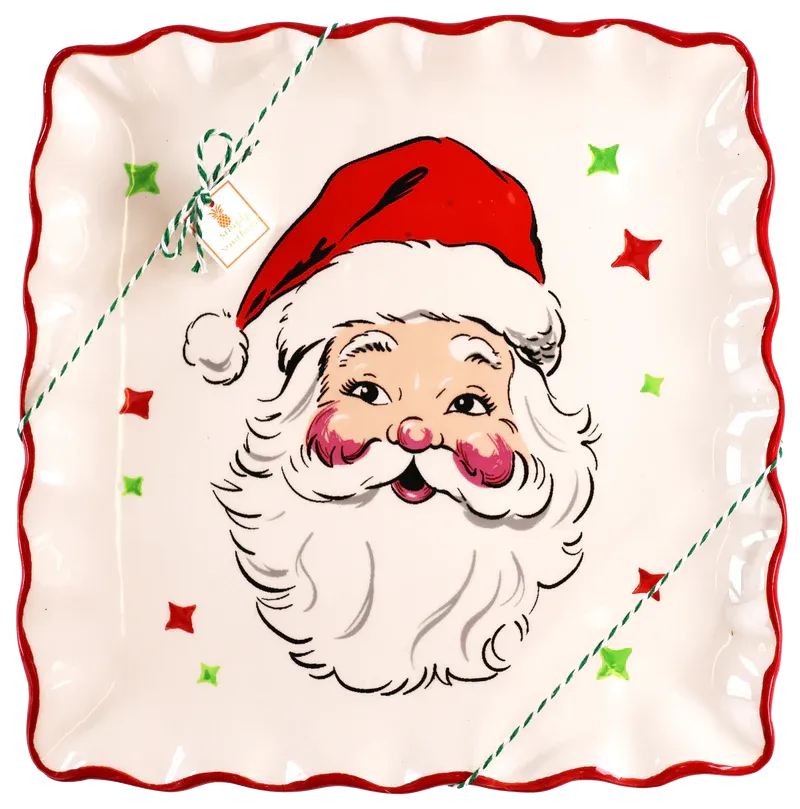 Simply Southern Santa Ceramic Plate