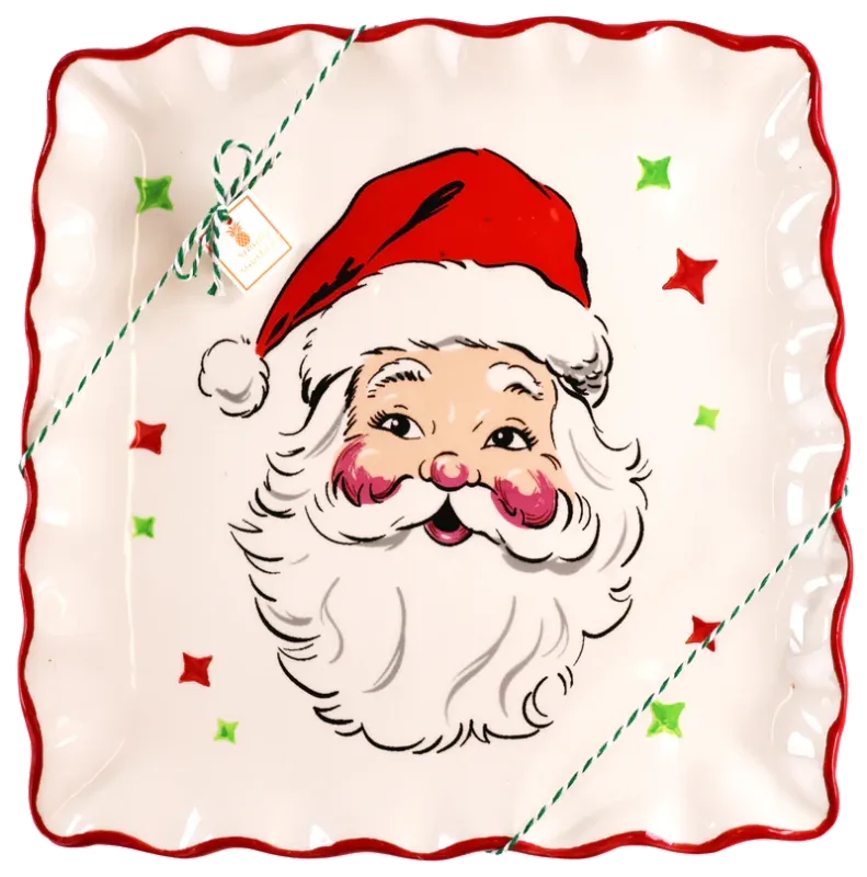Simply Southern Santa Ceramic Plate