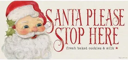 Santa Please Stop Here Sassafras Switch Mat