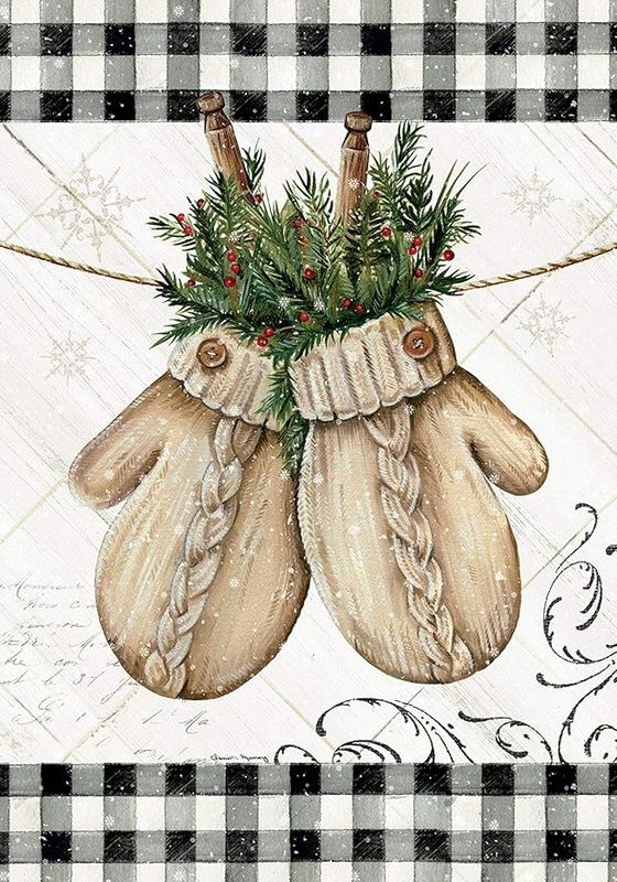 Winter Mittens House Flag