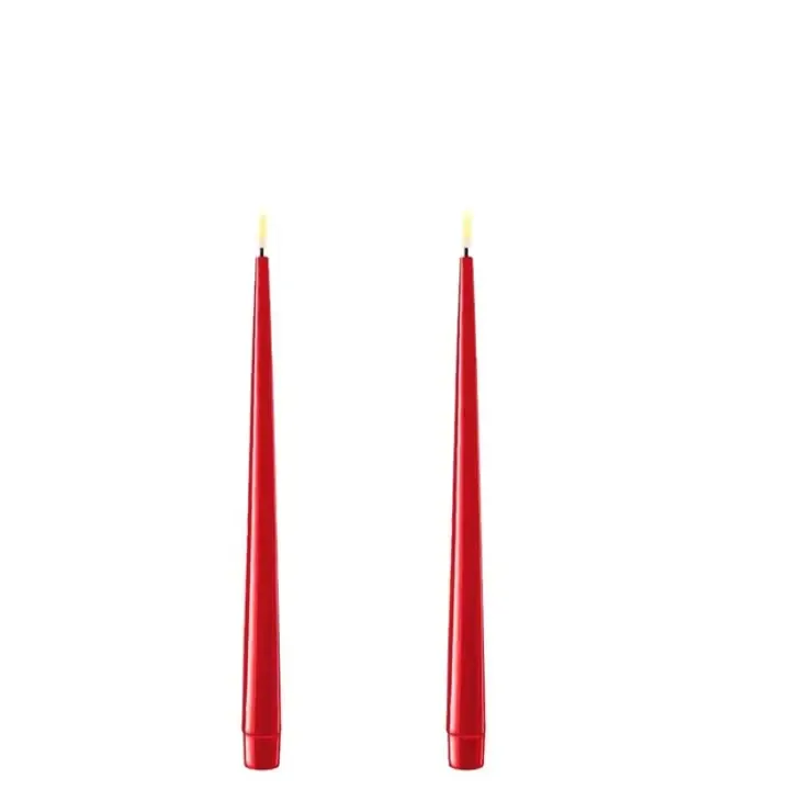 11&quot; Red LED Shiny Tapers