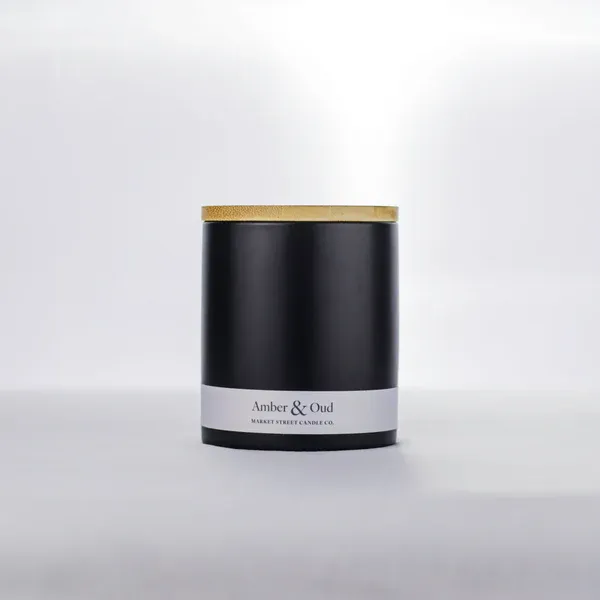 Amber &amp; Oud 12oz. Market Street Candle