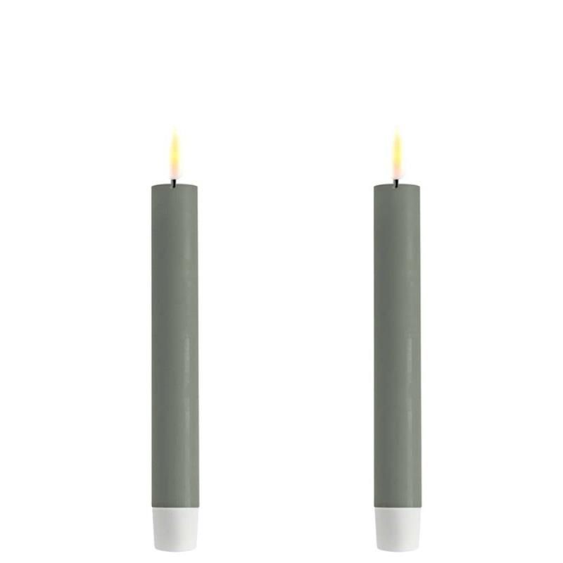 Salvie Green 6&quot; Taper Candles Set Of 2