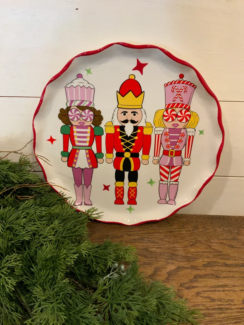 Simply Southern Ceramic Nutcracker Plate
