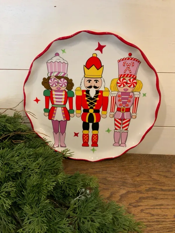 Simply Southern Ceramic Nutcracker Plate