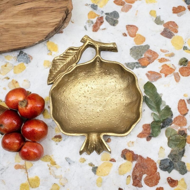 Gold Medium Pomegranate Bowl Dish