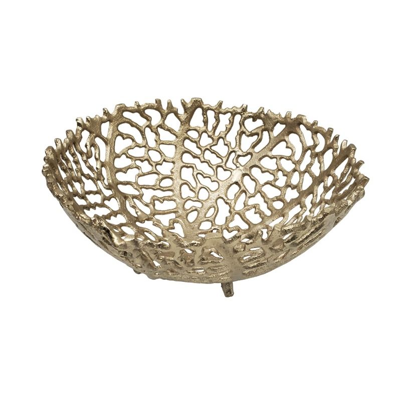 Gold Medium Round Seaweed Bowl