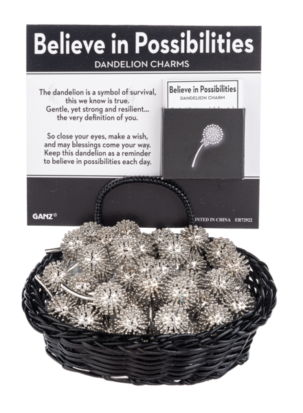 Believe In Possibilities Dandelion Charm - Pocket Charms