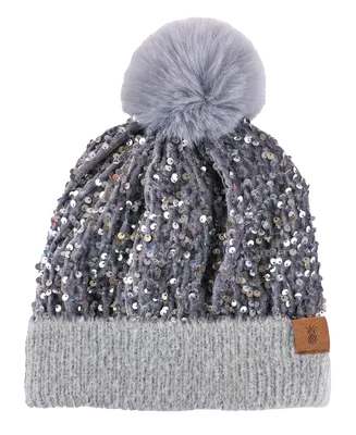 Simply Southern Silver Sequin Beanie