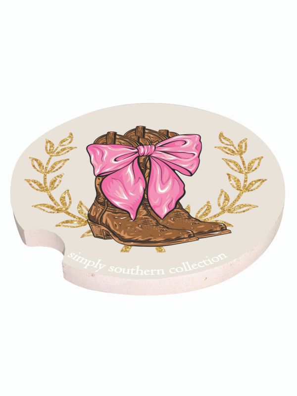 SIMPLY SOUTHERN CAR COASTER - BOOTS