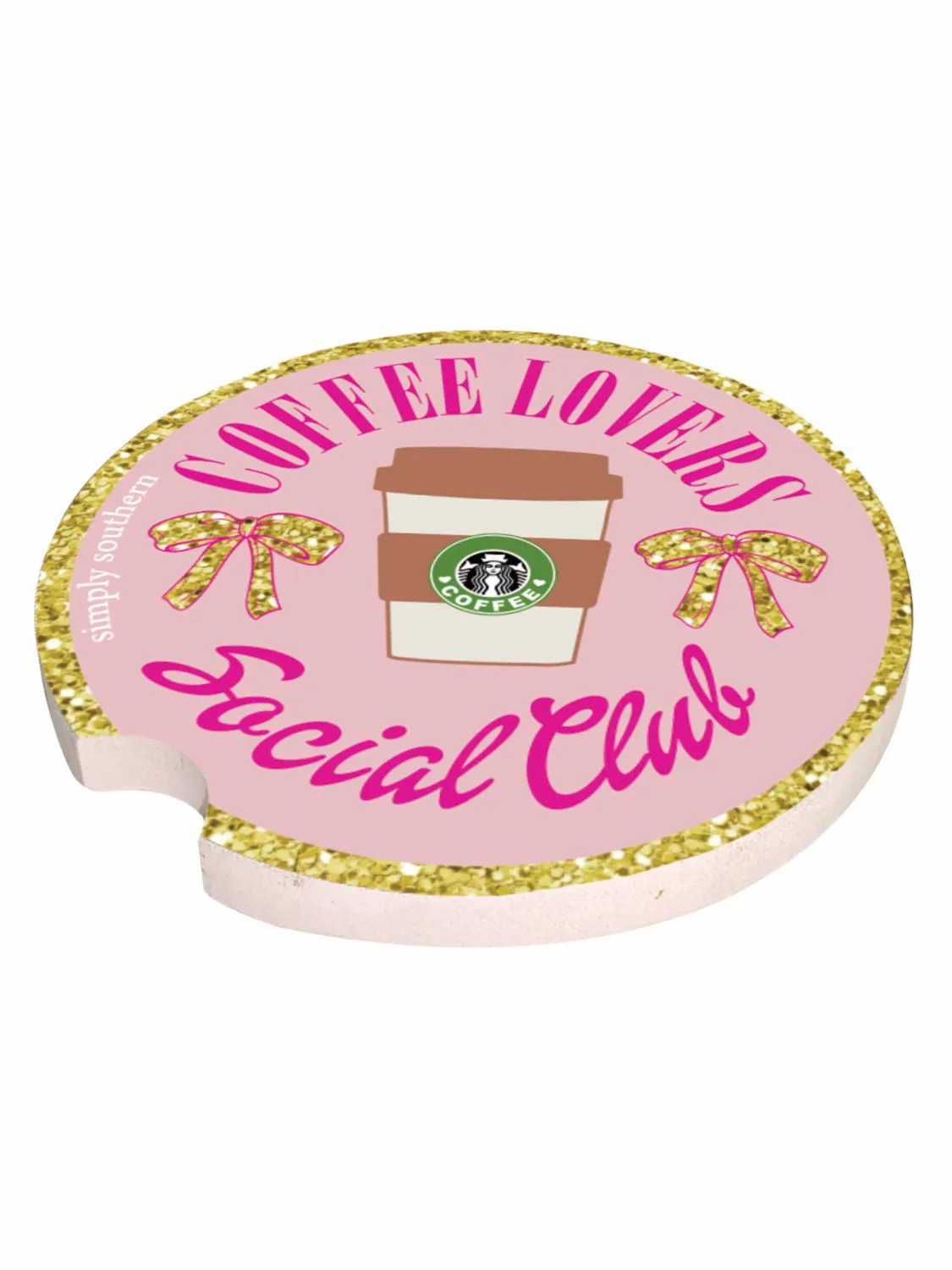 SIMPLY SOUTHERN CAR COASTER - COFFEE