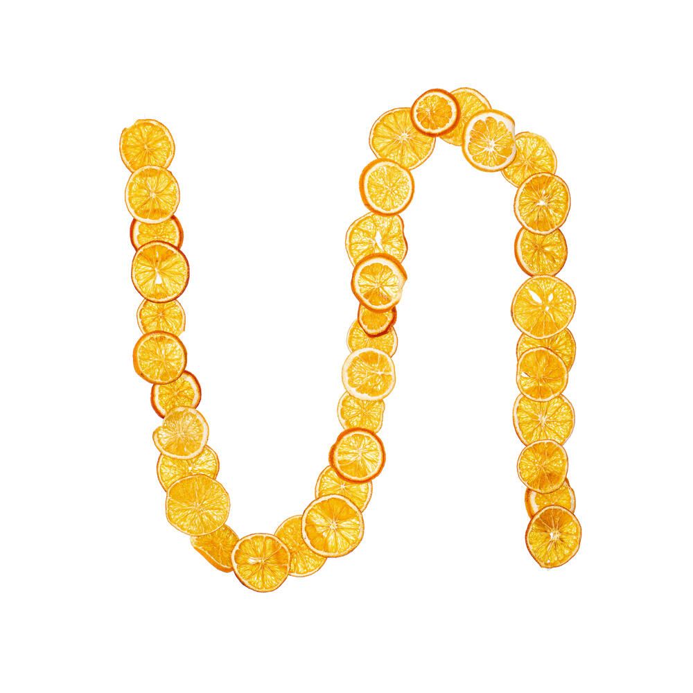 10&#39; Natural Dried Orange Garland