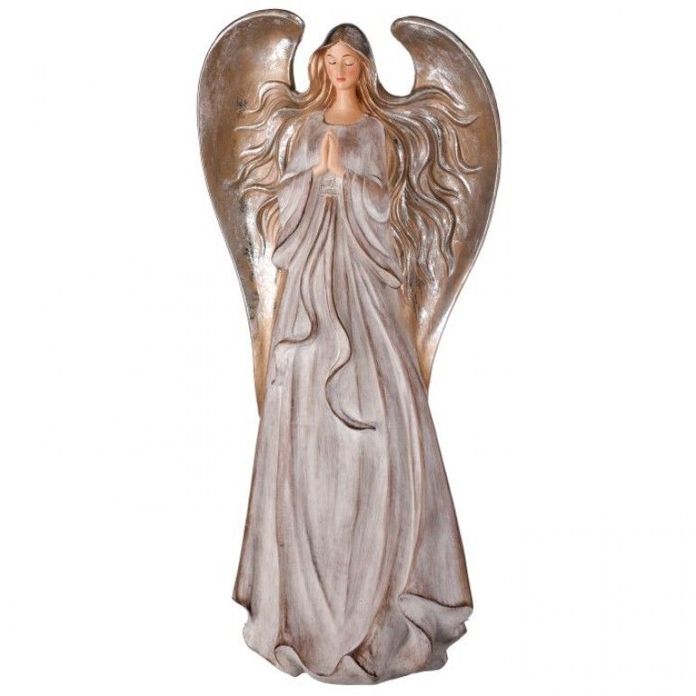 20&quot; Resin Praying Flowing Angel