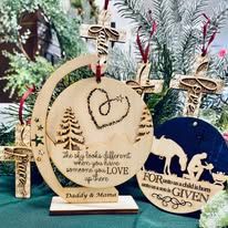 Personalized &quot;The Sky Looks Different&quot; Wooden Ornament With Stand