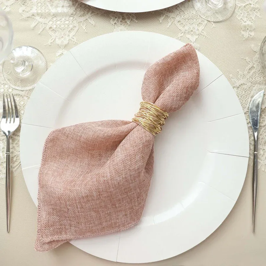 Dusty Rose Jute Napkin 19x19
